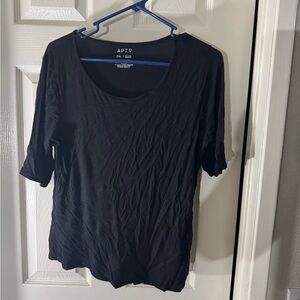 Apt. 9 Women's Classic Black Short Sleeve Tee